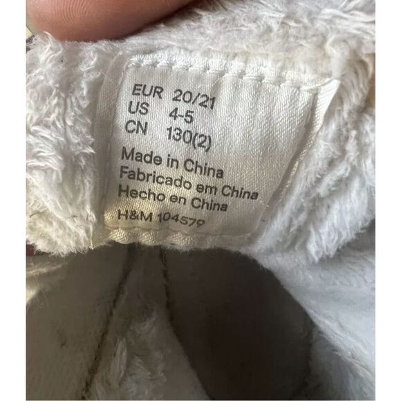 Boots Red Plaid Toddler Girls Size 4-5 Fleece Lined Zipper Toddler H&M Outdoor - Picture 7 of 10